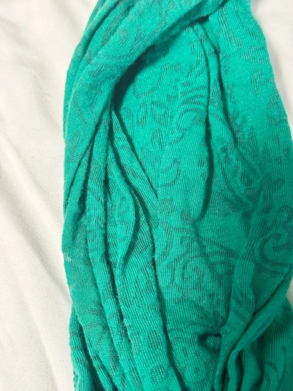 3 Pc Scarf Bundle Leopard Green Beige Lightweight Infinity Wrap Lot - Picture 6 of 8